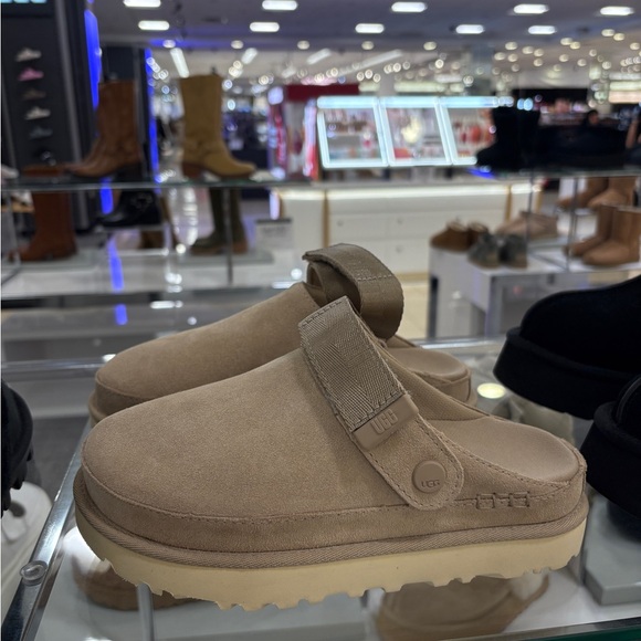 UGG Women's Taupe Suede Mules - Picture 5 of 5